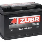 Аккумулятор ZUBR ULTRA 74Ah обратной полярности низкий