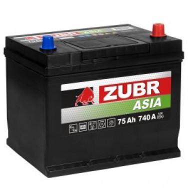 Аккумулятор ZUBR PREMIUM ASIA 75Ah прямой полярности