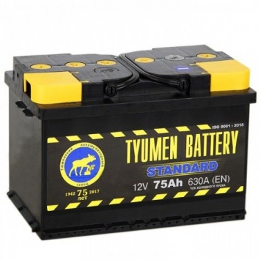 Аккумулятор TYUMEN BATTERY 75Ah обратной полярности